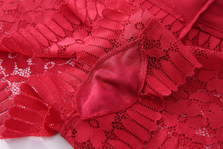 High-Waist Lace Briefs | Hollow Print Summer Shapewear