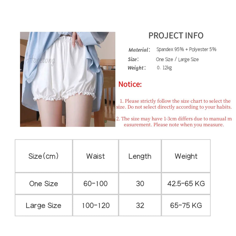 Anti-Chafing Safety Shorts | High-Waist Bloomers