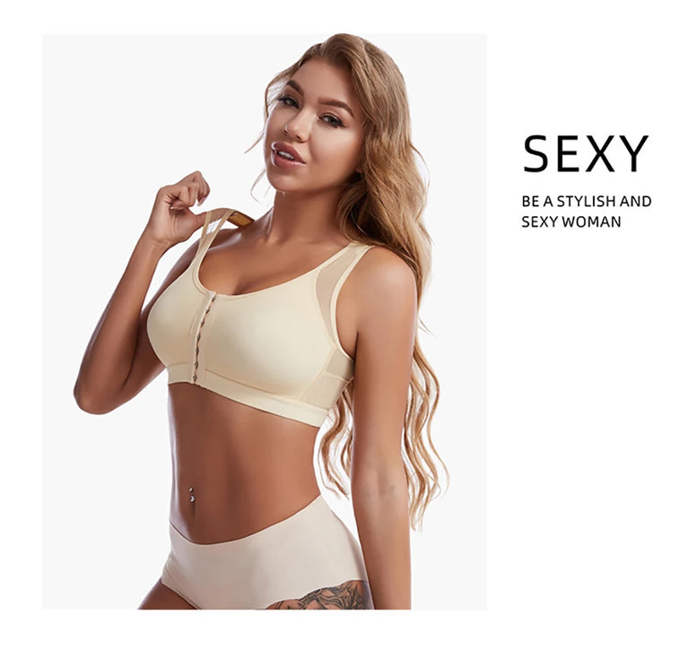 Front-Closure Compression Bra | Wireless Post-Op Fit