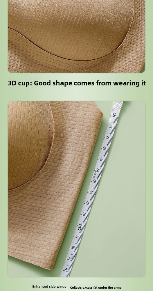Seamless Backless Vest Bra | Adjustable Gathered Summer Fit