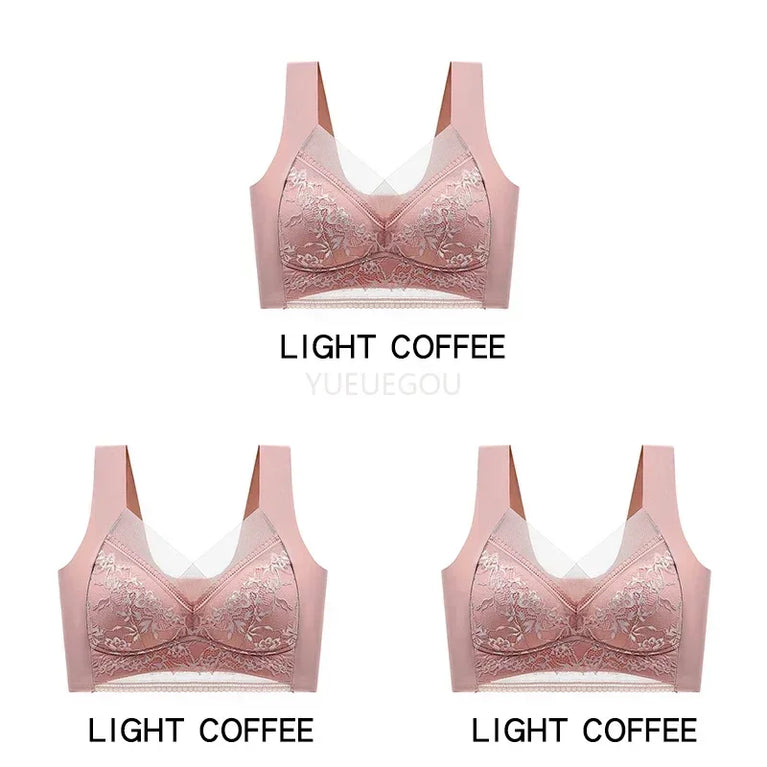3PCS Plus Size Push-Up Bralette | 5cm Natural Lift Comfort