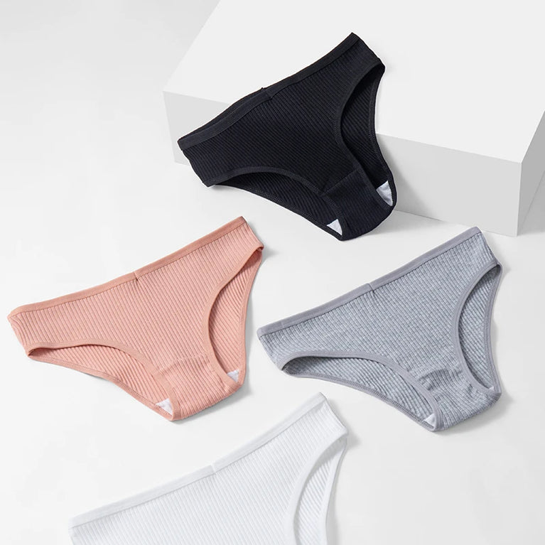 10pc Soft Cotton Briefs | Sexy Breathable Low-Waist Set