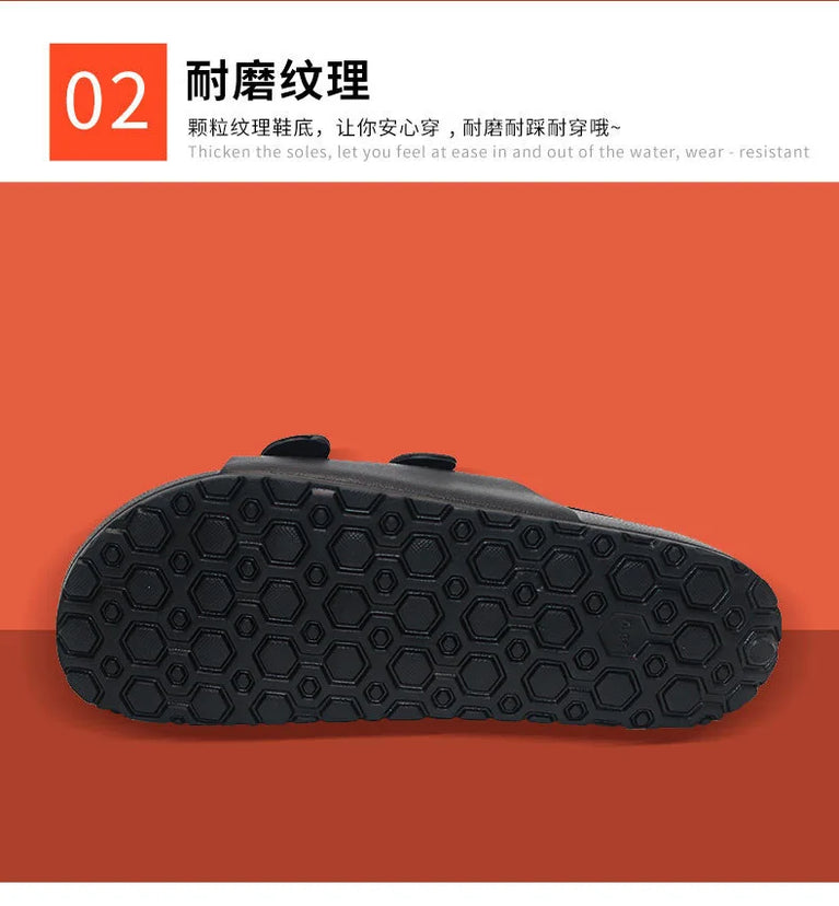 Double Buckle Slides | Thick Sole Anti-Skid Sandals