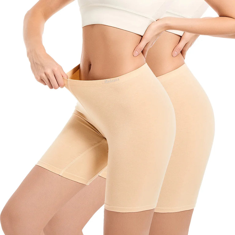 High-Waist Cotton Boxer Briefs | Premium Anti-Chafing Underwear