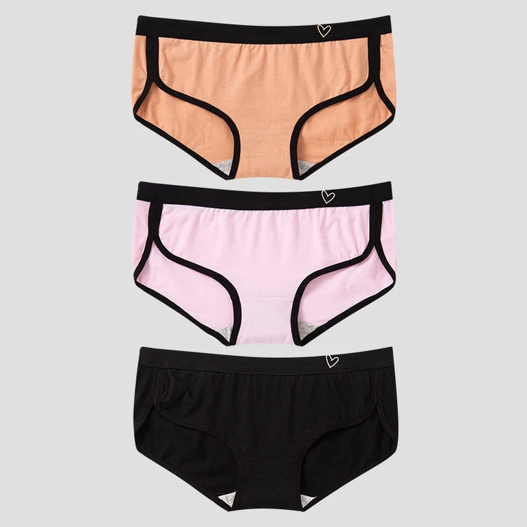 3pc Cotton Sport Briefs | Breathable Low-Rise Set