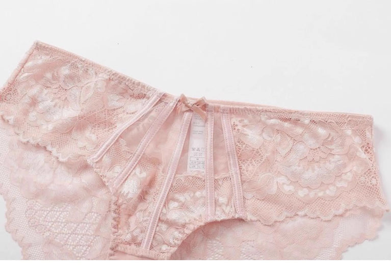 French Floral Lace Bra Set | Ultra-Thin Underwire Minimiser