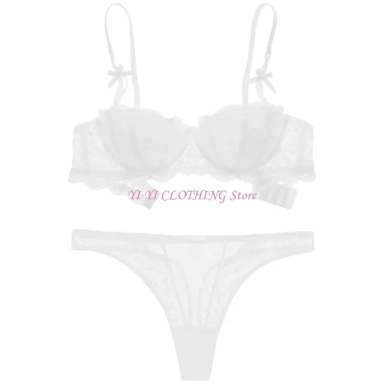 Slim-Fit Half-Cup Bra – Underwire Plunge Lingerie