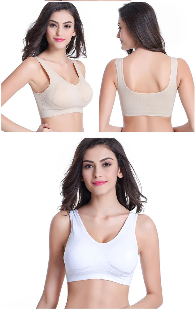 3PCS Seamless Sports Bra | Hollow-Out Breathable Plus Size