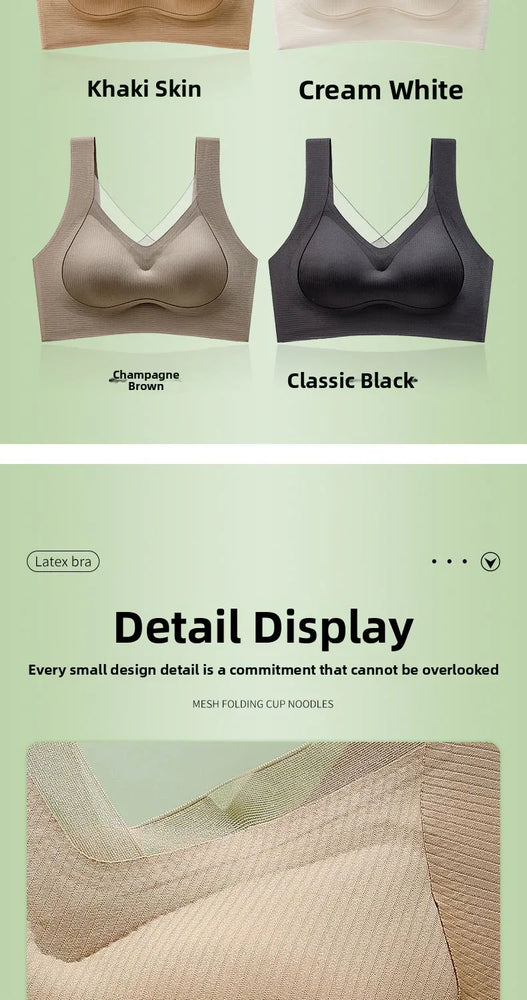 Seamless Backless Vest Bra | Adjustable Gathered Summer Fit