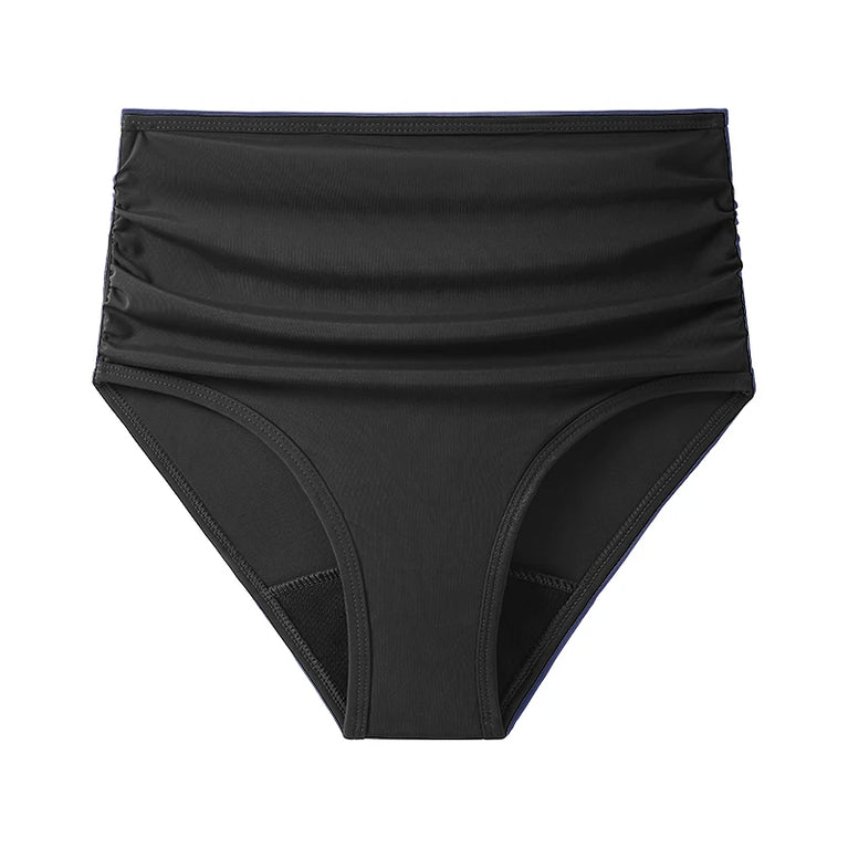 High-Waist Period Swimwear | 4-Layer Leakproof Menstrual Bikini