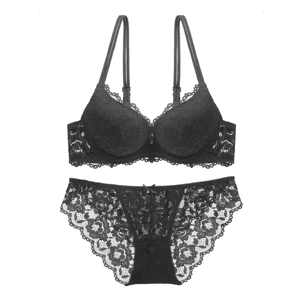 Seamless Wire-Free Bra & Brief Set – Everyday Comfort Lingerie