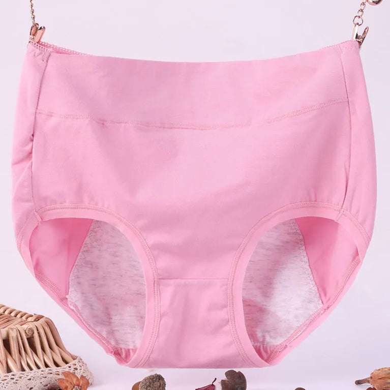 Floral Comfort Briefs – Mid-Rise Breathable Plus-Size Cotton Panties