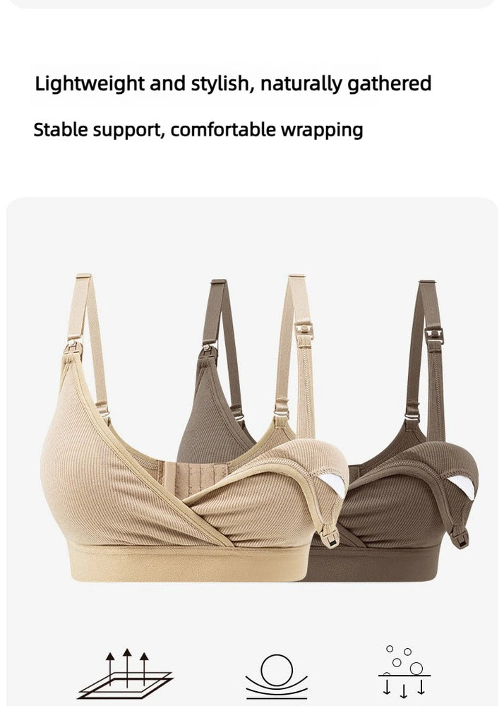 2026 Ultra-Soft Nursing Bra | Dual-Closure Maternity Fit