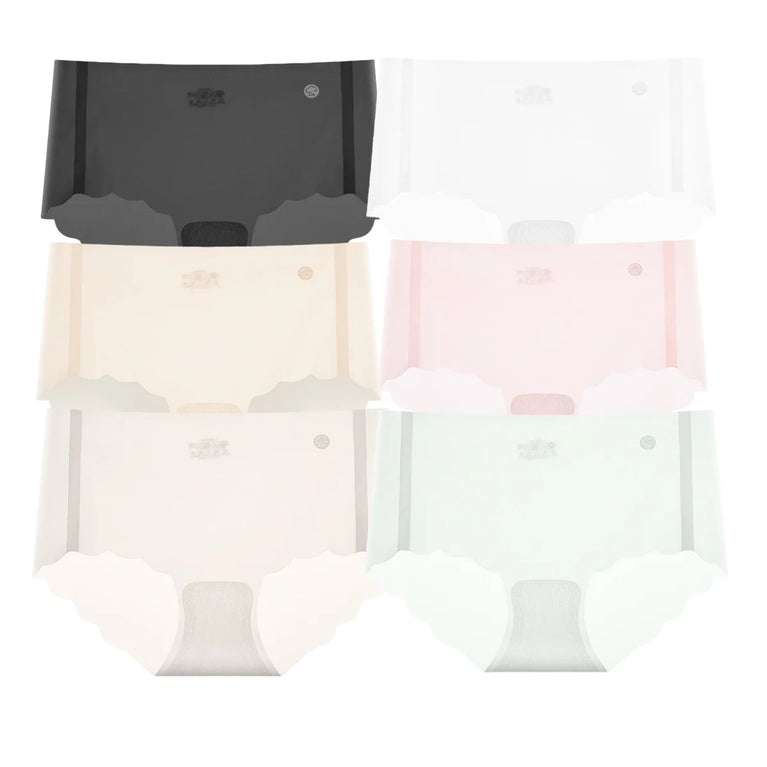 Seamless Quick-Drying Briefs (6-Pack) – Low-Rise Invisible Summer Underwear