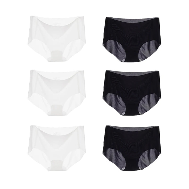 6pc Ice Silk Seamless Briefs | Ultra-Thin Quick-Dry