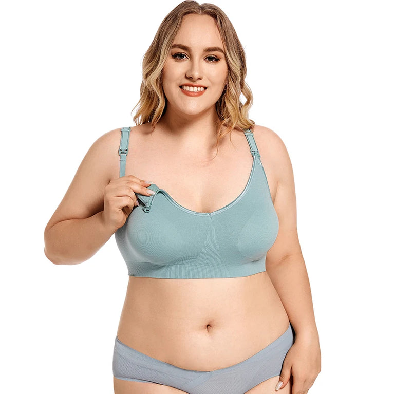Plus Size Nursing Bra | Anti-Sagging Wireless Fit