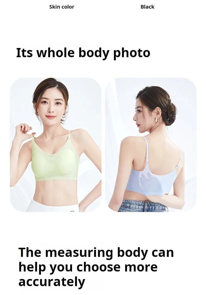 Summer Ice Silk Bralette | Seamless Air-Cooling Push-Up