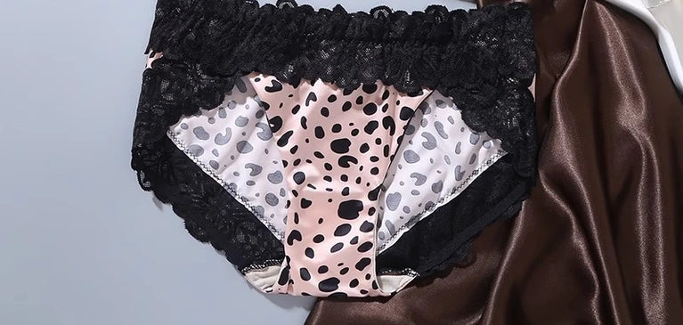 Leopard Print Bra Set | Wireless Push-Up Lingerie