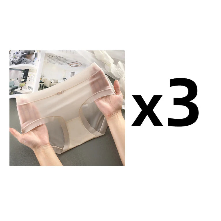3pc Ice Silk Briefs | Seamless Quick-Dry Cool Comfort Set