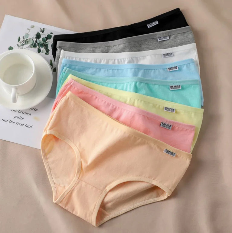 3pc Mid-Rise Cotton Briefs | Breathable Plus Size Comfort Set