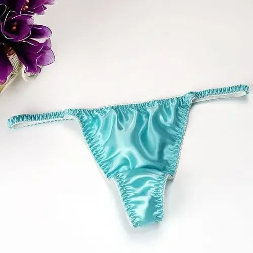 100% Pure Mulberry Silk G-String – Breathable Low-Rise Luxury Thong for Women