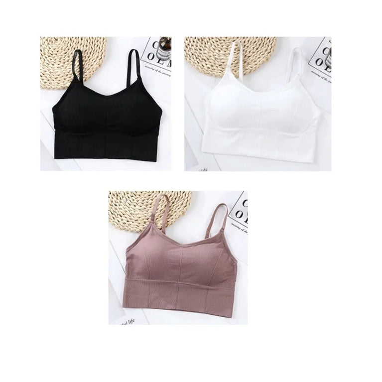3PCS Adjustable Sports Bra | Seamless Yoga Support