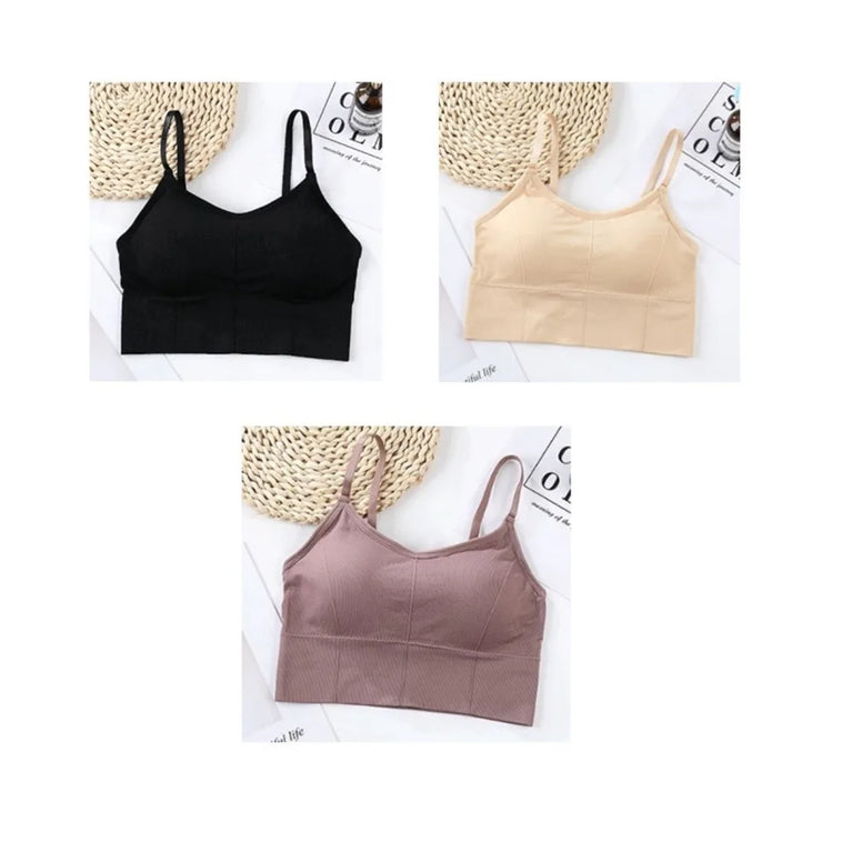 3PCS Adjustable Sports Bra | Seamless Yoga Support