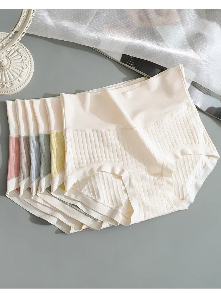 Seamless High-Waist Briefs | Invisible Cotton Comfort Set