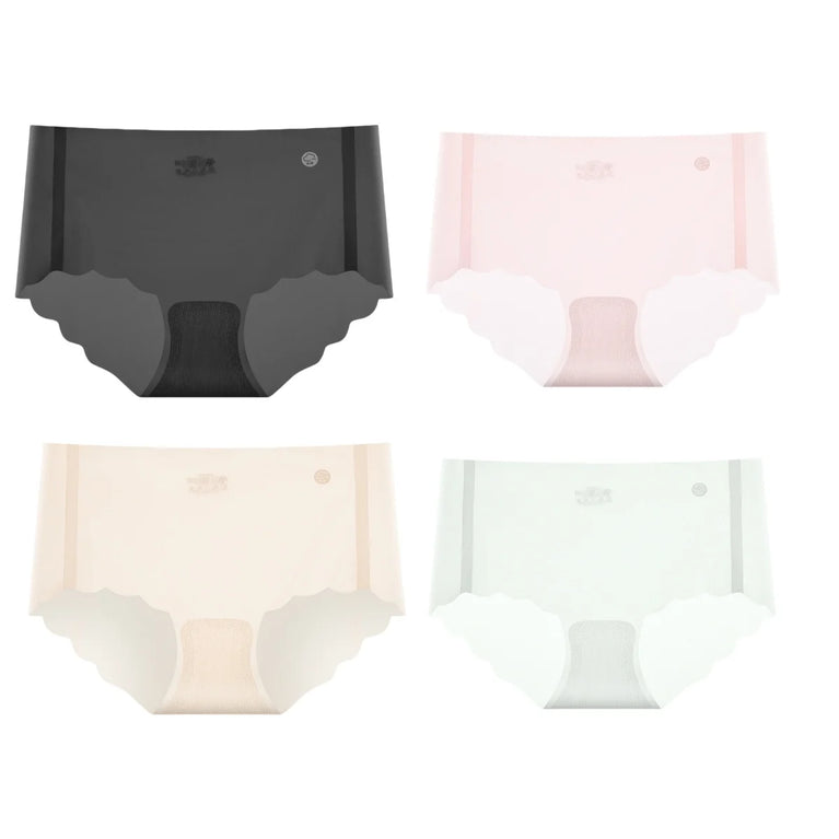 4Pcs/Set Women Panties Seamless Quick-Dry Briefs – Low-Rise Invisible Support