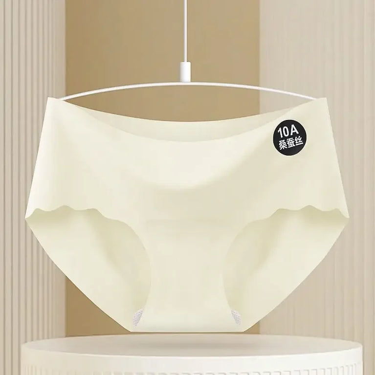 Seamless Ice Silk Briefs | 10A Mulberry Silk Gusset  Specifications