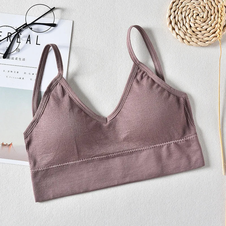Seamless Push-Up Bralette – Wireless "Beautiful Back" Comfort