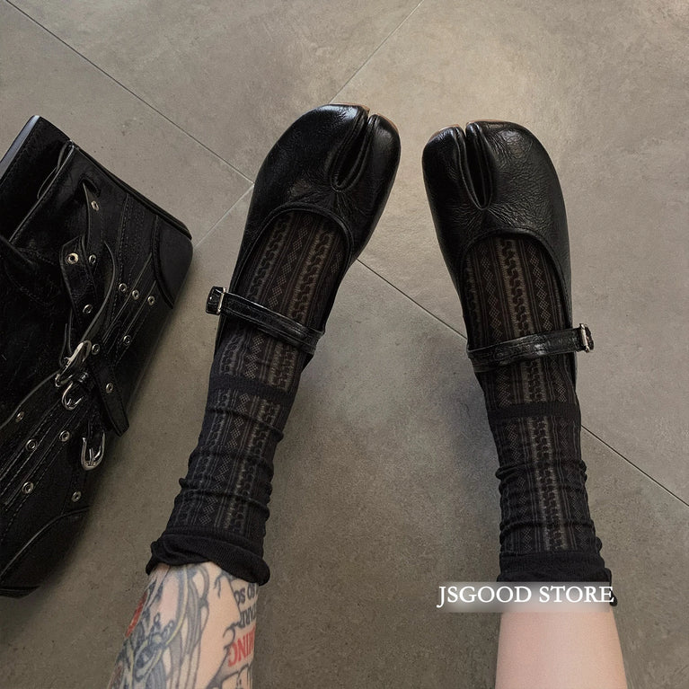 Summer Thin Tabi Socks | Breathable Two-Toed Mesh Cotton Set
