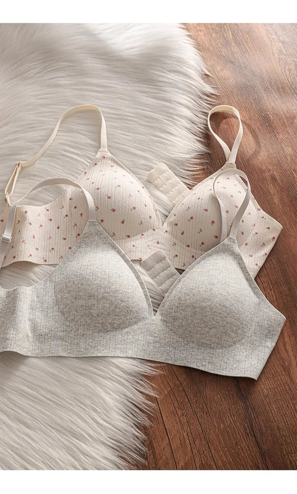 Cotton-Comfort Seamless Sports Bra | Anti-Sagging Support
