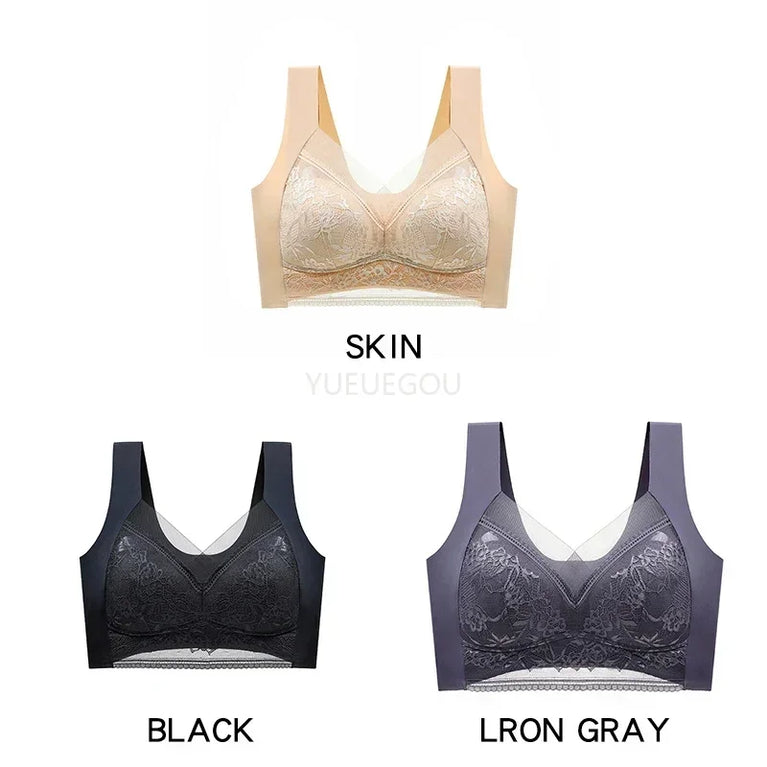 3PCS Plus Size Push-Up Bralette | 5cm Natural Lift Comfort