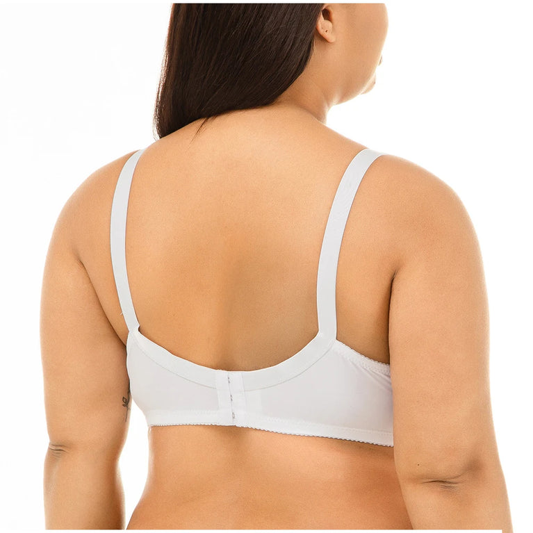 Bamboo Fiber Wireless Bra – Full Coverage Lace Comfort