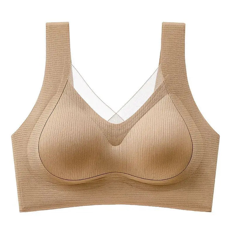 Seamless Backless Vest Bra | Adjustable Gathered Summer Fit
