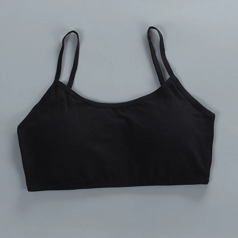Girls' Anti-Peeping Sport Training Bra | Soft Cotton Underwear