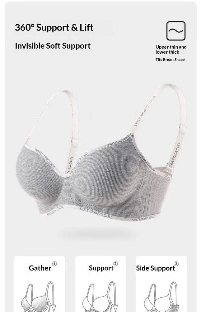 Seamless Strapless Bra – Wireless French-Style Elegance