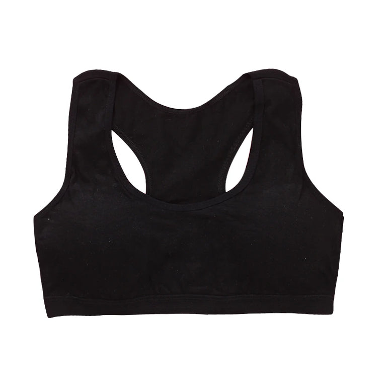Girls' Anti-Peeping Sport Training Bra | Soft Cotton Underwear