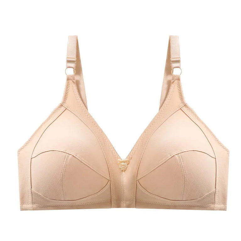 Bamboo Fiber Wireless Bra – Full Coverage Lace Comfort