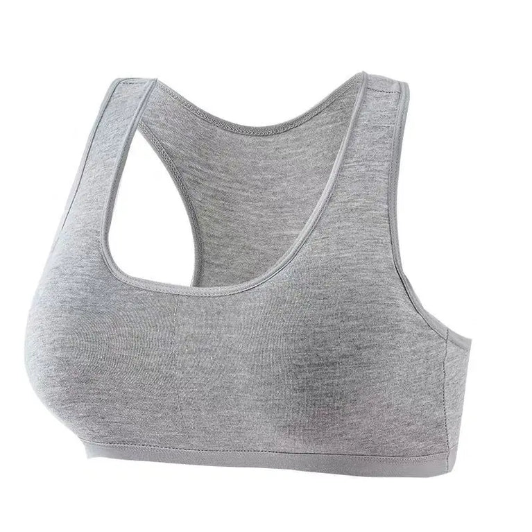 Girls' Anti-Peeping Sport Training Bra | Soft Cotton Underwear