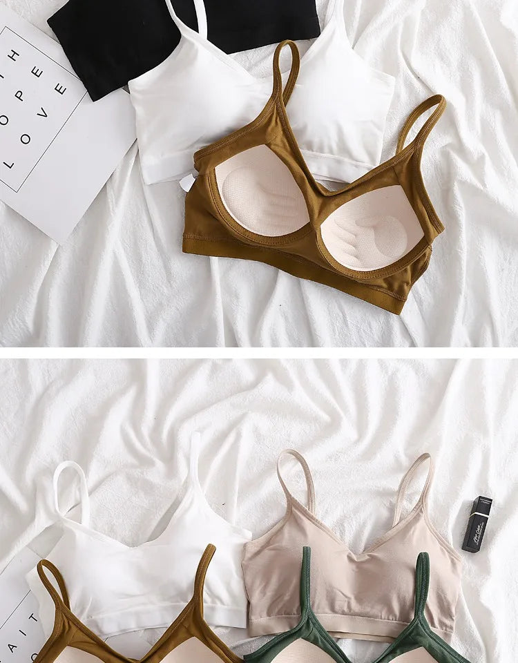 Pure Cotton Wireless Seamless Bra – Lightweight Everyday Comfort