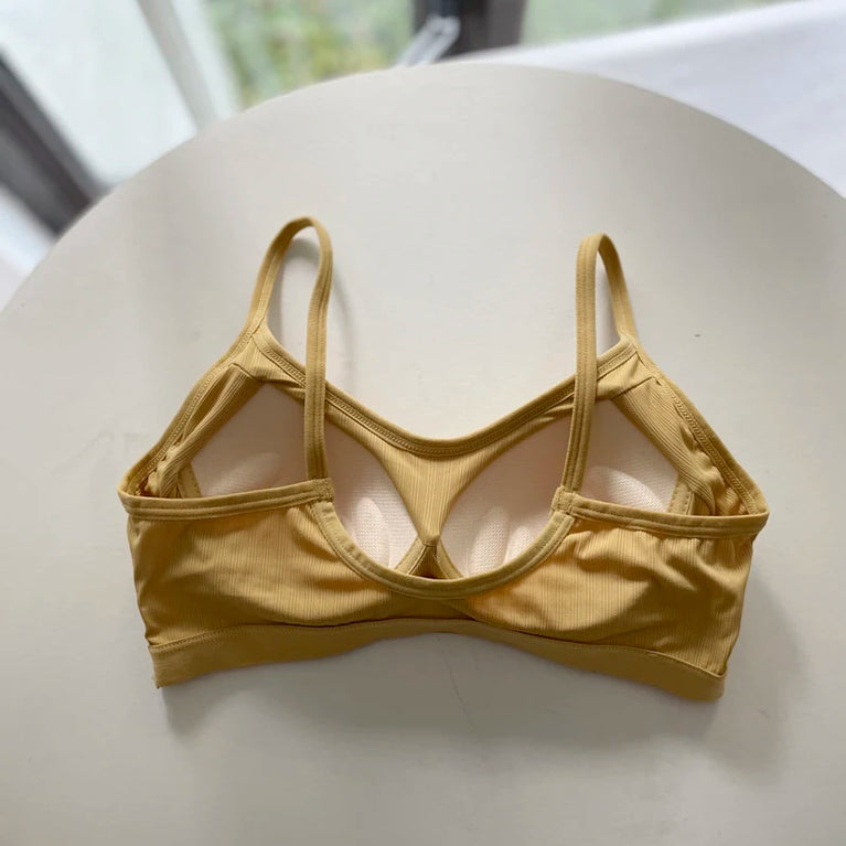Ice Silk Lace Sports Bra | Wireless Seamless Summer Vest