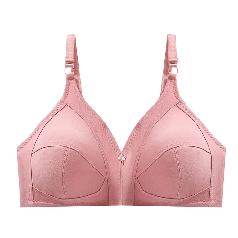 Bamboo Fiber Wireless Bra – Full Coverage Lace Comfort