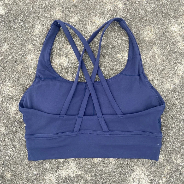 High-Support Cross-Strap Sports Bra | Professional Yoga Vest