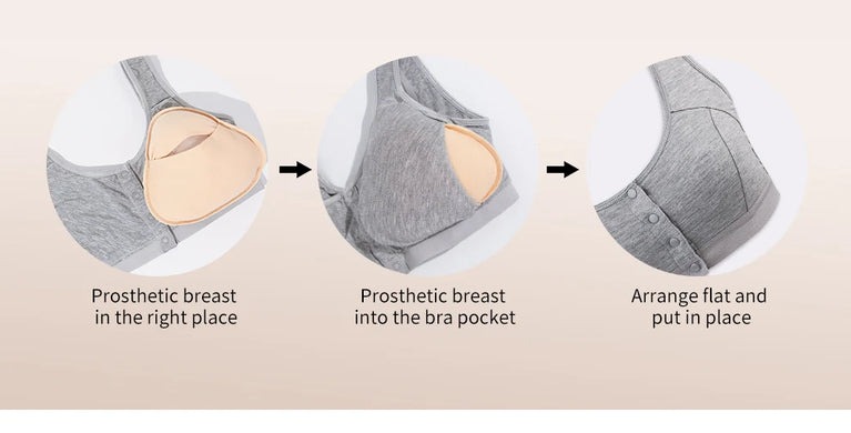 Mastectomy Pocket Bra – Modal Front-Closure Recovery Support