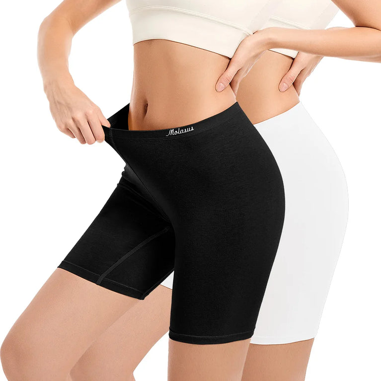 High-Waist Cotton Boxer Briefs | Premium Anti-Chafing Underwear