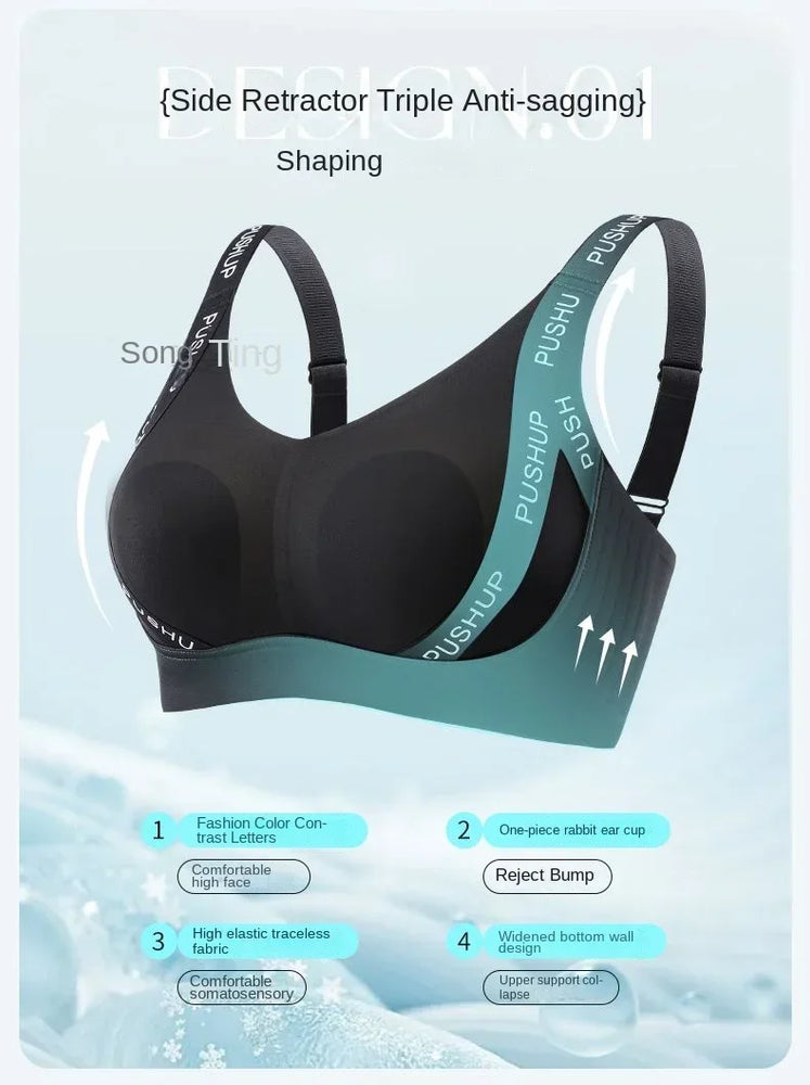 Seamless Wire-Free Minimizer Bra – Sleek Commute Comfort
