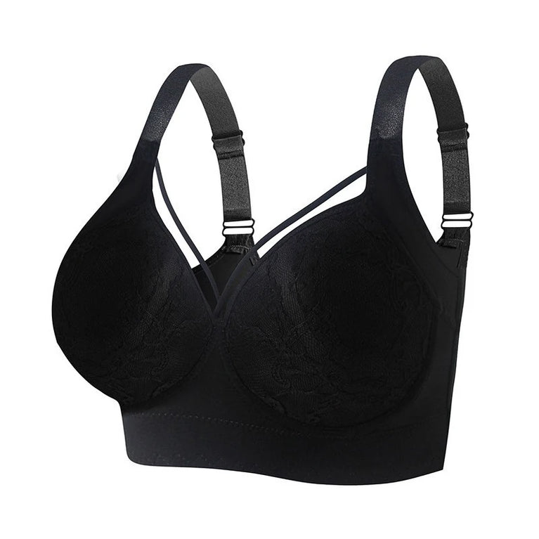 FallSweet Plus Size Lace Bra | Full Back Coverage Push Up