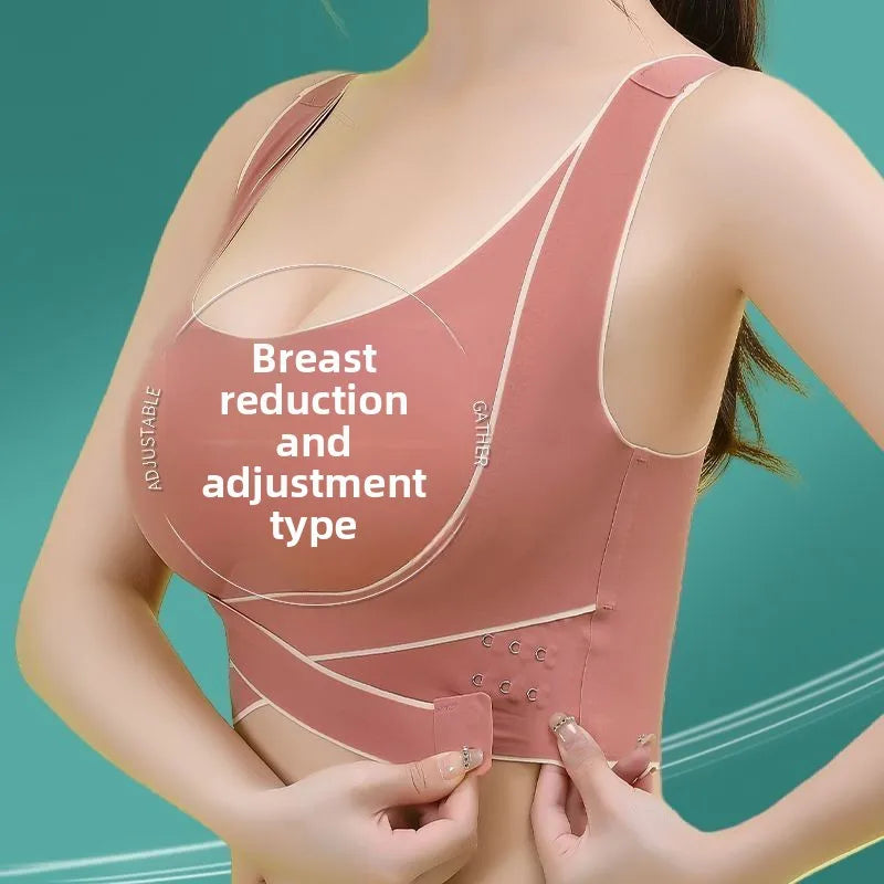 Seamless Summer Sports Bra | Anti-Sagging Side-Support Vest